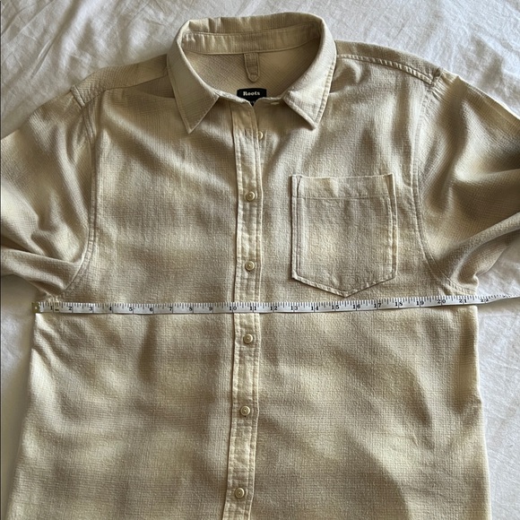 ROOTS FLANNEL OXFORD BUTTON DOWN SHIRT SIZE US MEDIUM - Picture 10 of 12